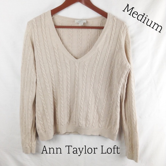 Ann Taylor Loft Tan Sweater