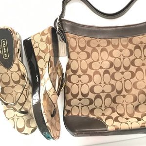 Authentic Coach Handbag and Shoe Bundle