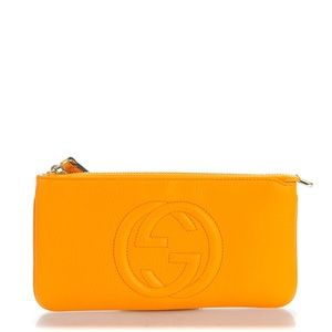 SOLD Authentic GUCCI Pebble Calfskin Soho Wristlet
