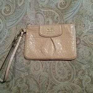 Gold patterned clutch