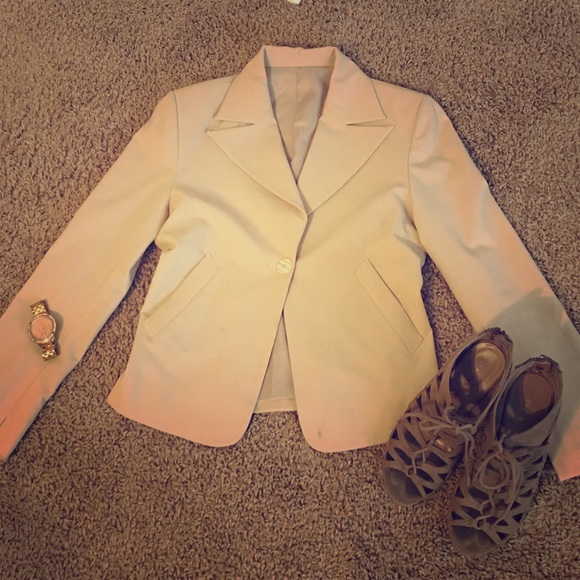 Cream blazer