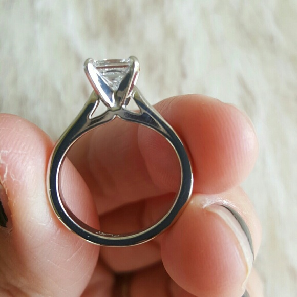 ❌keeping❌ | princess cut | diamond engagement ring - Picture 2 of 4