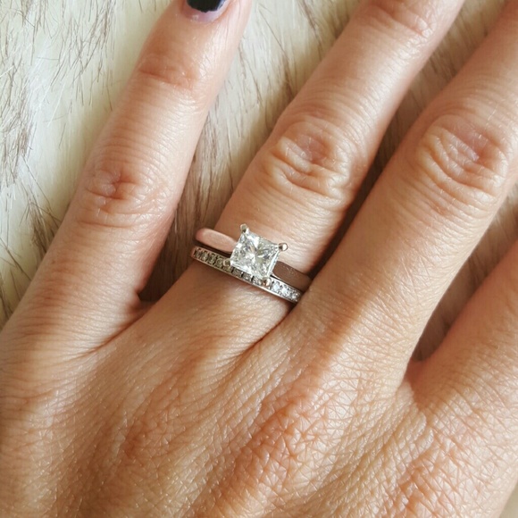 ❌keeping❌ | princess cut | diamond engagement ring - Picture 3 of 4