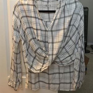 very cute high/low flannel