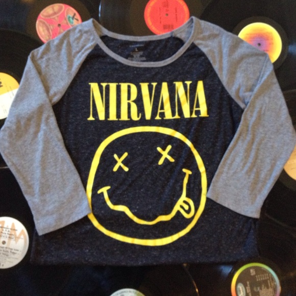 Nirvana Band baseball tee