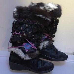 Brand new Tecnica fur boots
