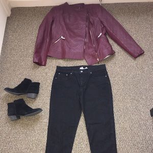 💋Genuine Red Leather Jacket💋