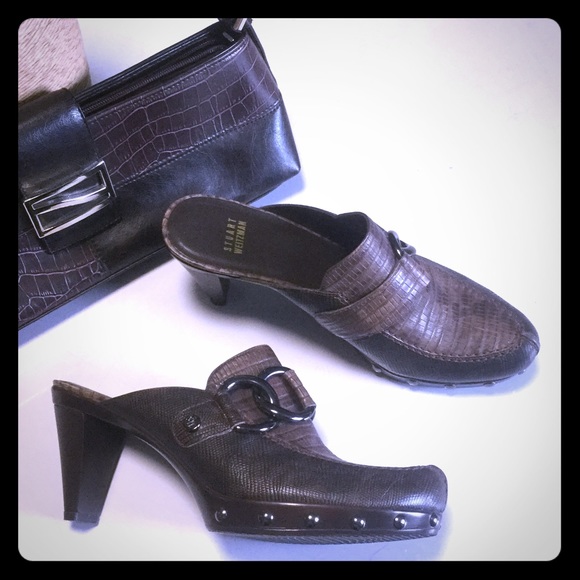 Stuart Weitzman | Studded Reptile Mule | Size 8 - image 2