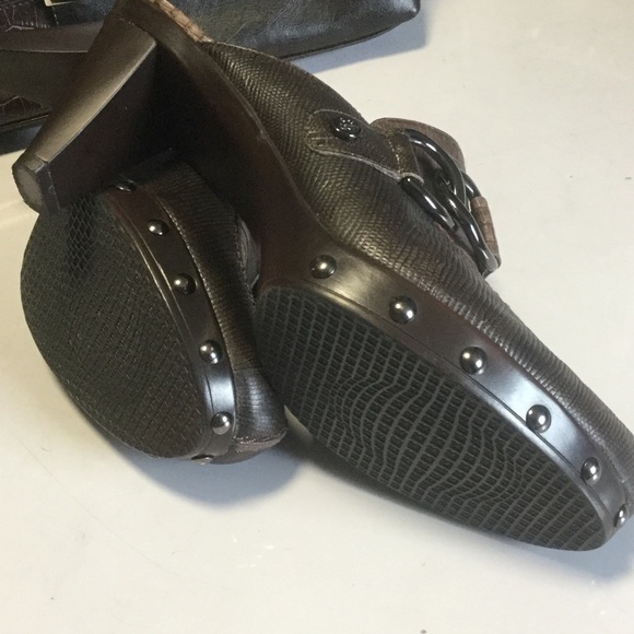 Stuart Weitzman | Studded Reptile Mule | Size 8 - image 3