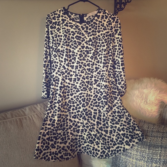 Ann Taylor Loft Leopard print dress