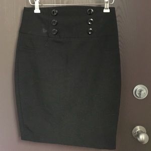 Black pencil skirt