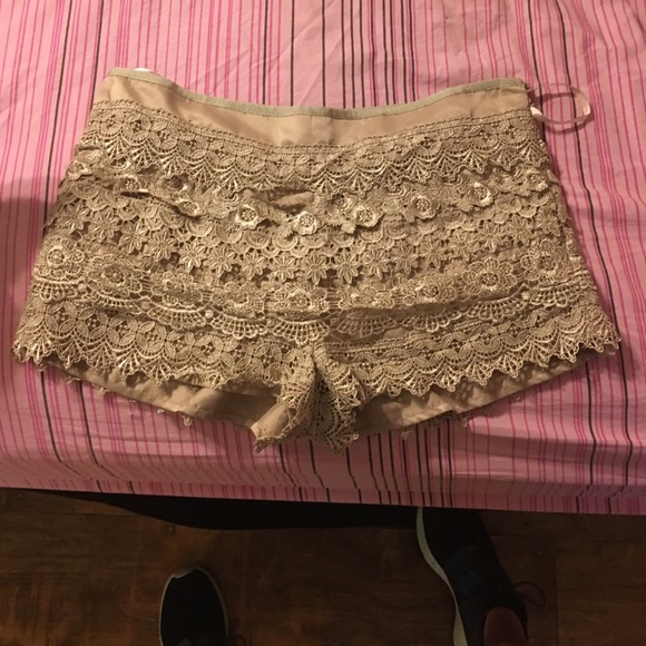 Gold laced shorts