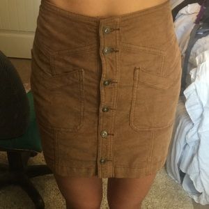 Free people come a little closer suede skirt