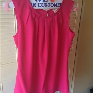Hot Pink sleeveless shell