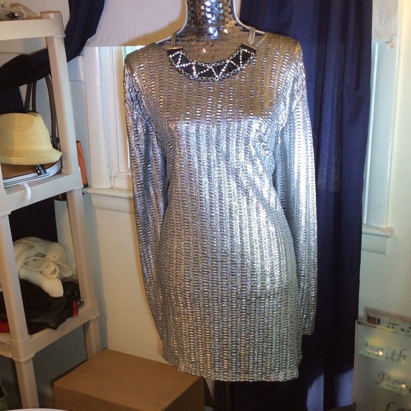 Woman's silver blouse