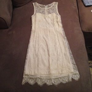 White lace dress