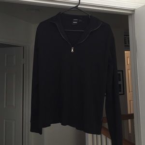 Pima cotton Half Zip Hugo Boss. Size small.