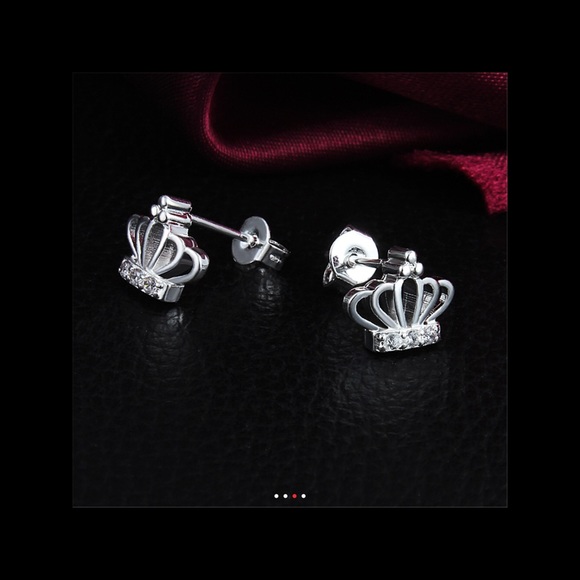 S925 crown earrings - Picture 3 of 4
