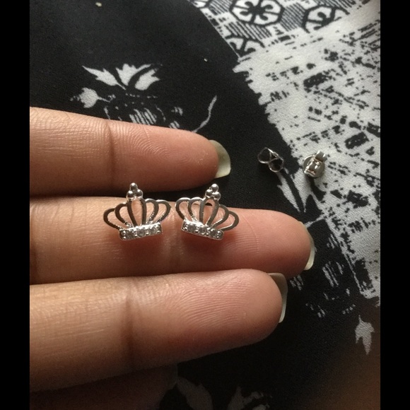 S925 crown earrings - Picture 4 of 4