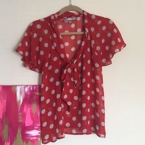 Polka dot blouse