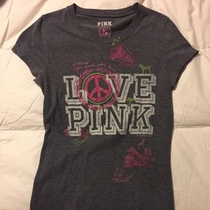 Victoria's Secret Pink brand graphic t shirt