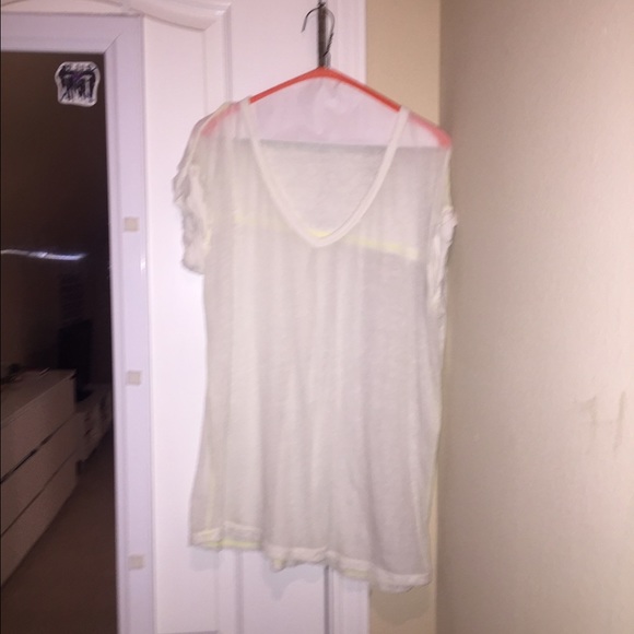 White v-neck
