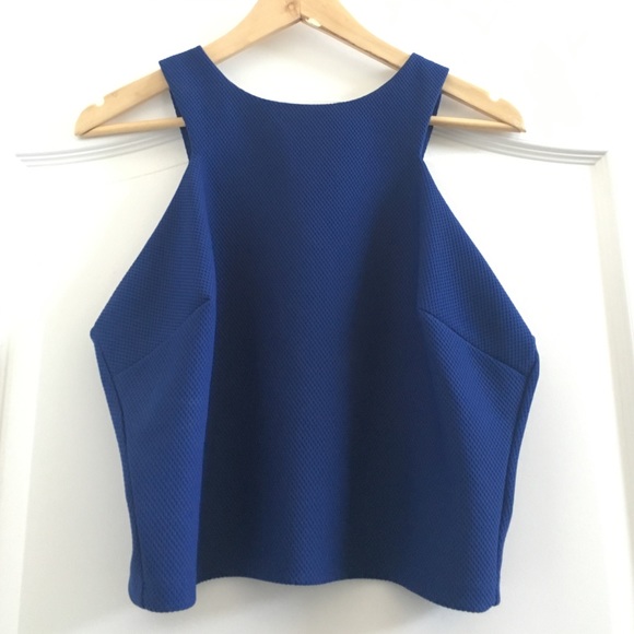 Cobalt Blue Crop Top - Picture 1 of 2