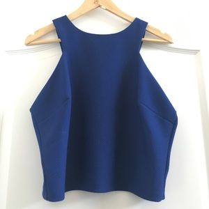 Cobalt Blue Crop Top