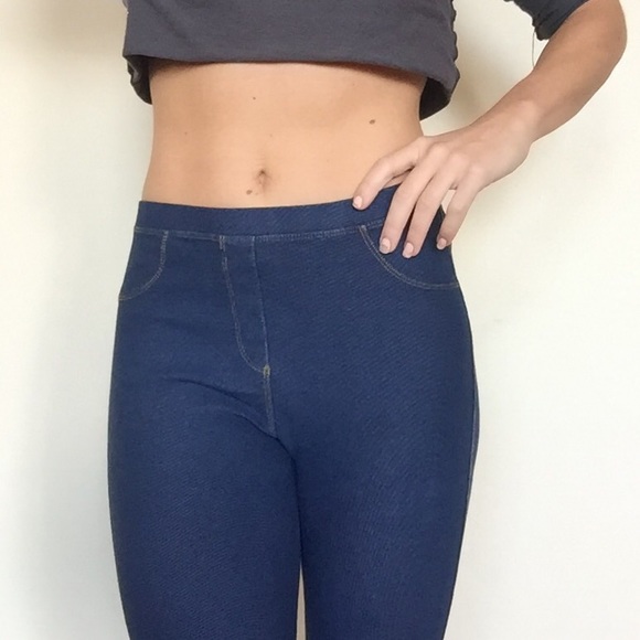 Zara denim leggings jeggins stretch pants