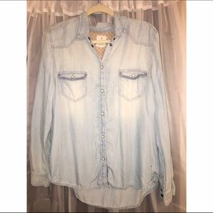 Vintage boyfriend denim top 💙