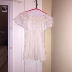 Embroidered "Mexican" tube top w/ optional sleeves