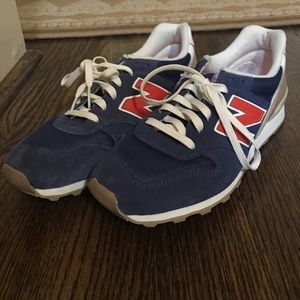 Two pairs of new balances and black wedges