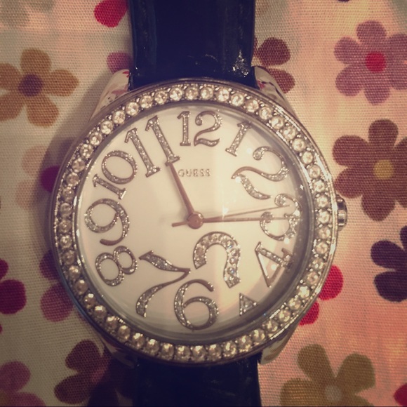Guess black watch