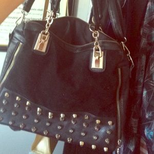 Black bag with gold hardware