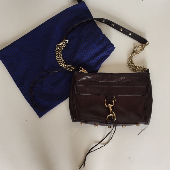 Rebecca minkoff large cross body bag dark purple
