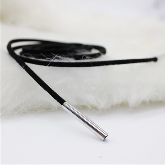 Bowknot suede choker necklace (2 colors) - Picture 3 of 4