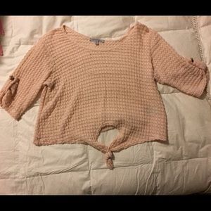 Knit crop top
