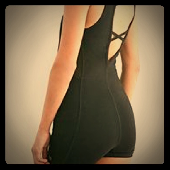 NWT yoga black one piece, forever 21