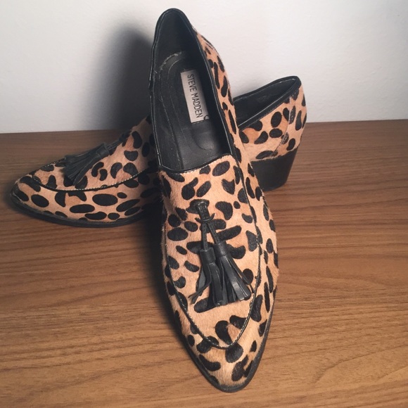 Leopard print Steve madden loafers