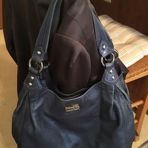 Coach blue bag. Very used but still has life