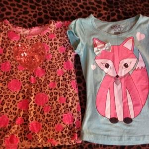 2 girl's shirts