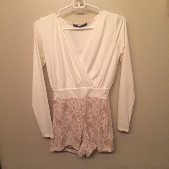 A long sleeve romper