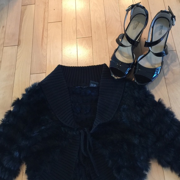 NWT Michael Kors Black Wedges