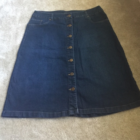 Eloquii denim skirt