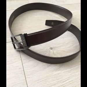 Zilli leather dark brown belt size 46/115