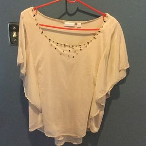 Silky beige blouse
