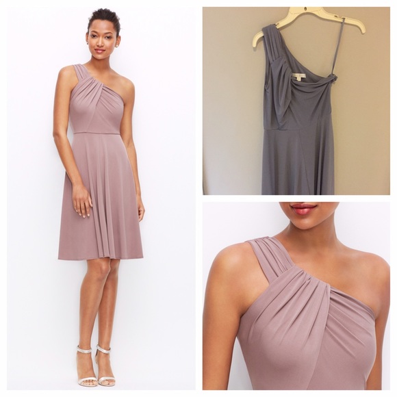 Ann Taylor one shoulder dress