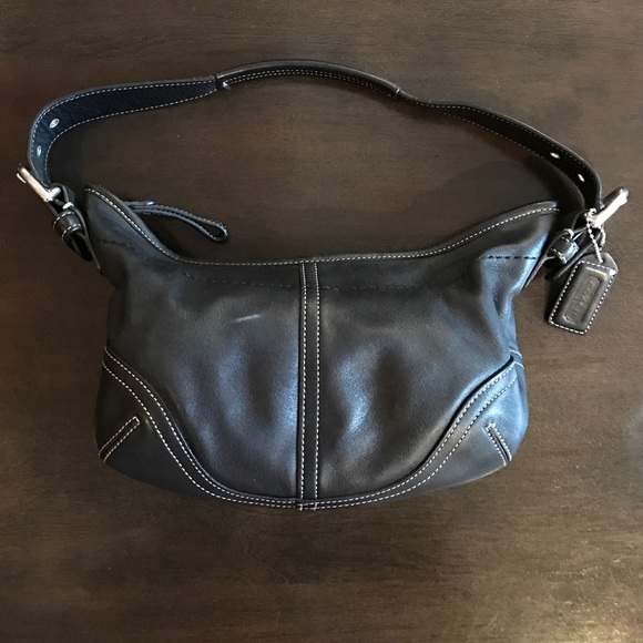 Leather Coach Bag. - Picture 1 of 2