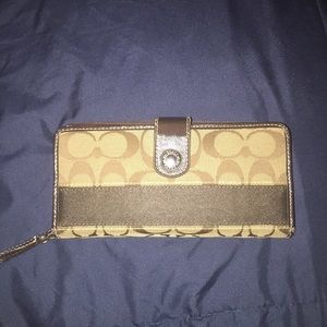 Brown/Tan Coach wallet
