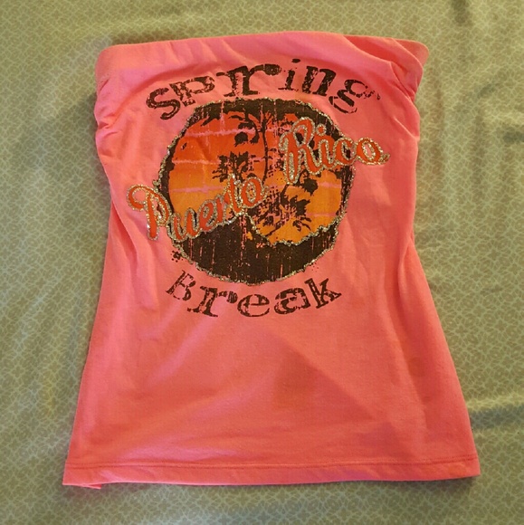 NWOT Spring Break Puerto Rico Tube Top